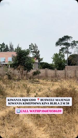 Kiwanja kinauzwa Buswelu, Mwanza (1200 sqm) Kiwanja kinauzwa Buswelu, Mwanza (1200 sqm)