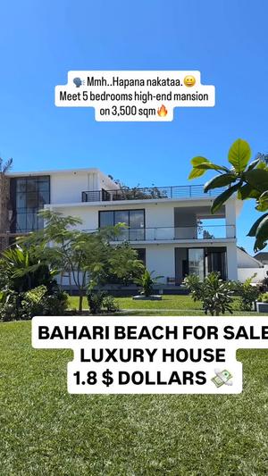 Nyumba inauzwa Bahari Beach, Dar Es Salaam (3500 sqm) Nyumba inauzwa Bahari Beach, Dar Es Salaam (3500 sqm)
