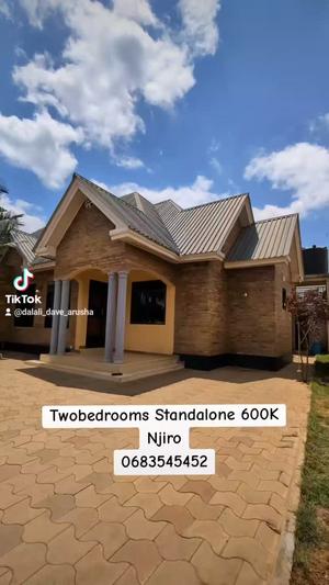 Nyumba ya vyumba viwili inapangishwa Njiro, Arusha