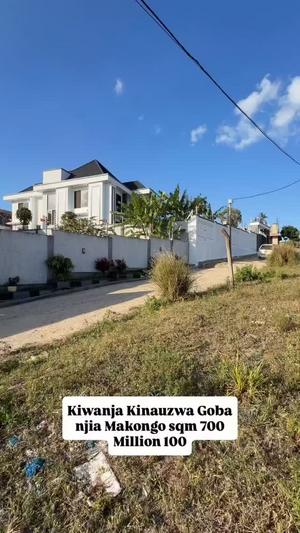Kiwanja kinauzwa Goba Njia ya Makongo, Dar Es Salaam (700 sqm)