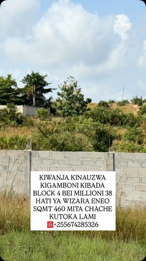 Kiwanja kinauzwa Kibada, Dar Es Salaam sqm 460 Kiwanja kinauzwa Kibada, Dar Es Salaam sqm 460
