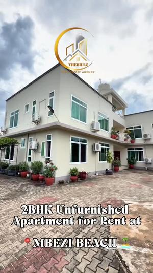 Apartment ya vyumba viwili inapangishwa Mbezi Beach, Dar Es Salaam