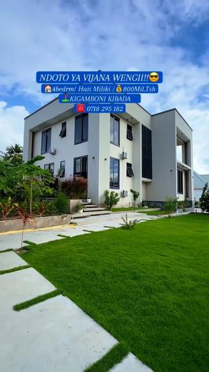 Nyumba ya vyumba vinne inauzwa Kigamboni Kibada, Dar Es Salaam (1000 sqm)