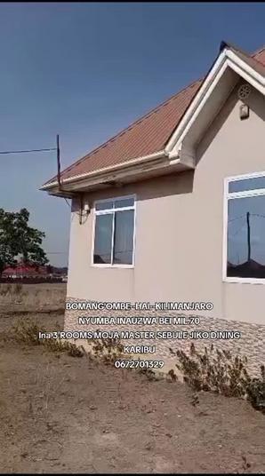 Nyumba ya vyumba vitatu inauzwa Bomang'ombe, Kilimanjaro