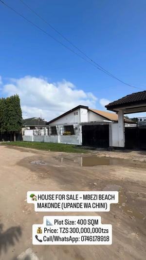 House for Sale in Mbezi Beach Makonde, Dar Es Salaam (400 sqm)