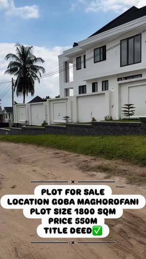 Kiwanja kinauzwa Goba Maghorofani, Dar Es Salaam sqm 1800 Kiwanja kinauzwa Goba Maghorofani, Dar Es Salaam sqm 1800
