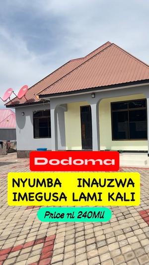 Nyumba ya vyumba vitatu inauzwa Kisasa, Dodoma (600 sqm)