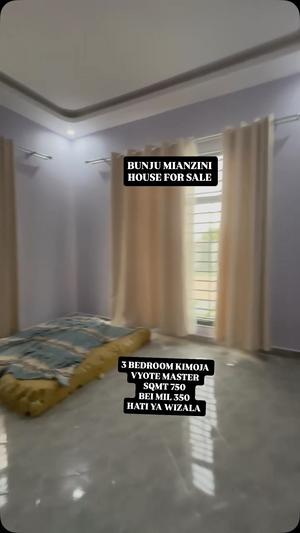 Nyumba inauzwa Bunju Mianzi, Dar Es Salaam (750 sqm)