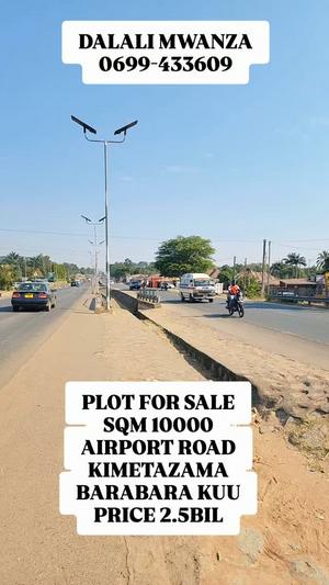 Kiwanja kinauzwa Airport Road, Mwanza sqm 10000