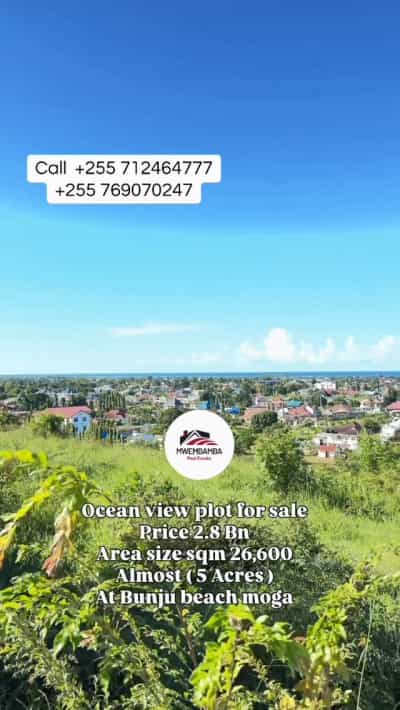 Kiwanja kinauzwa Bunju Beach Moga, Dar Es Salaam (26600 sqm)