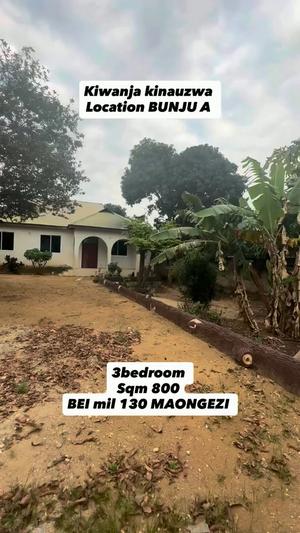 3 Bedrooms House for Sale in Bunju A, Dar Es Salaam (800 sqm) 3 Bedrooms House for Sale in Bunju A, Dar Es Salaam (800 sqm)