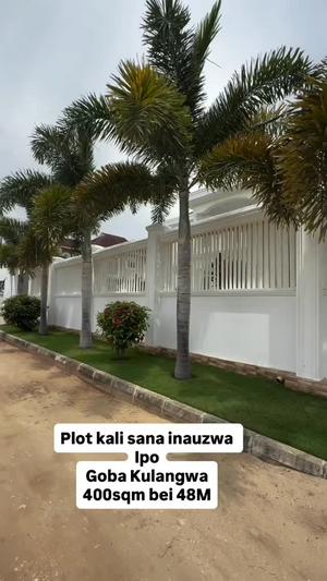 Kiwanja kinauzwa Goba Kulangwa, Dar Es Salaam sqm 400