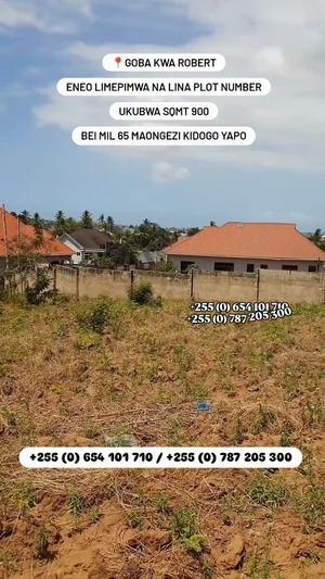 Kiwanja kinauzwa Goba, Dar Es Salaam (900 sqm)