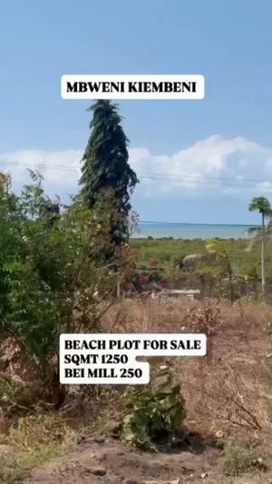 Beach Plot for Sale in Mbweni Kiembeni, Dar Es Salaam (1250 sqm) Beach Plot for Sale in Mbweni Kiembeni, Dar Es Salaam (1250 sqm)