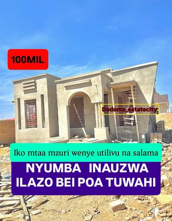 Nyumba ya vyumba vitatu inauzwa Ilazo, Dodoma (500 sqm) Nyumba ya vyumba vitatu inauzwa Ilazo, Dodoma (500 sqm)