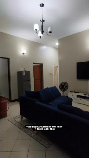 Apartment ya vyumba viwili inapangishwa Sinza Mori, Dar Es Salaam