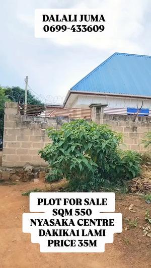 Residential Plot for Sale in Nyasaka Centre, Mwanza (550 sqm)
