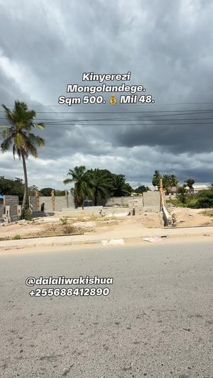 Residential Plot for Sale in Kinyerezi Mongolandege, Dar Es Salaam (500 sqm)