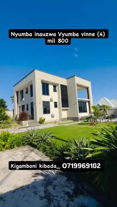 Nyumba ya vyumba vinne inauzwa KIBADA KIGAMBONI, Dar Es Salaam (1100 sqm)