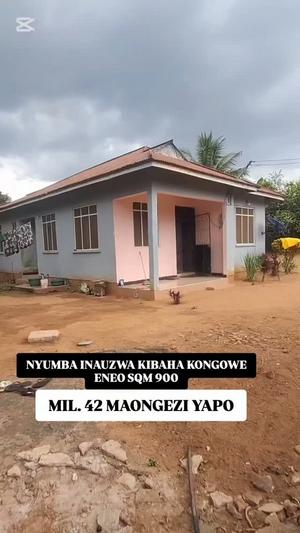 Nyumba ya vyumba vitatu inauzwa Kibaha Kongowe, Pwani (900 sqm) Nyumba ya vyumba vitatu inauzwa Kibaha Kongowe, Pwani (900 sqm)