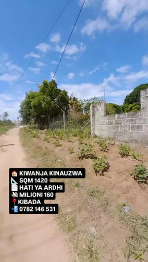 Plot for sale in Kibada, Dar Es Salaam sqm 1420