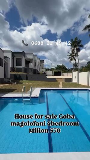 Nyumba ya vyumba vinne inauzwa Goba Magorofani, Dar Es Salaam (1000 sqm) Nyumba ya vyumba vinne inauzwa Goba Magorofani, Dar Es Salaam (1000 sqm)