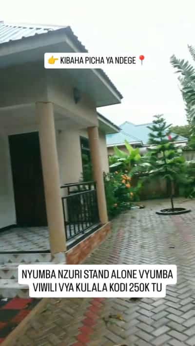 Nyumba ya vyumba viwili inapangishwa Kibaha Picha ya Ndege, Pwani