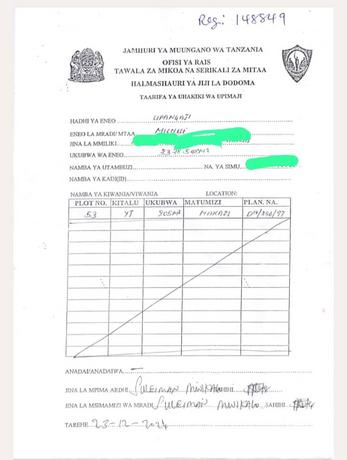 Kiwanja kinauzwa Michese, Dodoma (805 sqm)