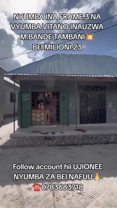 Nyumba ya vyumba vitano inauzwa M. Bande Tambani, Pwani