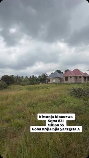 Kiwanja kinauzwa Goba Njiro, Dar Es Salaam sqm 831