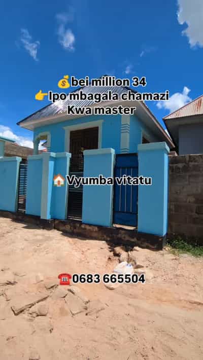 Nyumba ya vyumba vitatu inauzwa Mbagala Chamazi, Dar Es Salaam