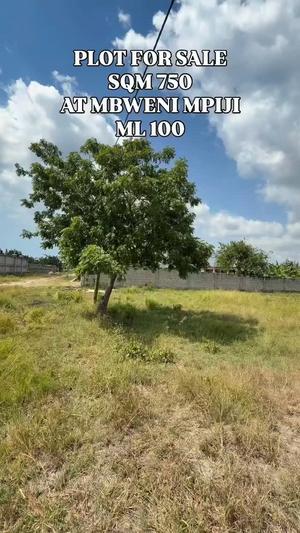 Plot for sale in Mbweni Mpiji, Dar Es Salaam sqm 750 Plot for sale in Mbweni Mpiji, Dar Es Salaam sqm 750
