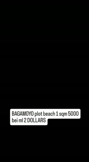 Beach Plot kinauzwa Bagamoyo, Pwani (5000 sqm) Beach Plot kinauzwa Bagamoyo, Pwani (5000 sqm)
