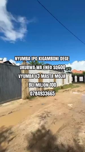Nyumba ya vyumba vitatu inauzwa Kigamboni Dege Magorofani, Dar Es Salaam (600 sqm) Nyumba ya vyumba vitatu inauzwa Kigamboni Dege Magorofani, Dar Es Salaam (600 sqm)