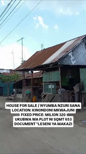Nyumba inauzwa Kinondoni Mkwajuni, Dar Es Salaam (653 sqm) Nyumba inauzwa Kinondoni Mkwajuni, Dar Es Salaam (653 sqm)