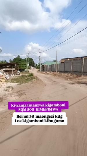 Kiwanja kinauzwa Kigamboni Kibugumo, Dar Es Salaam (500 sqm) Kiwanja kinauzwa Kigamboni Kibugumo, Dar Es Salaam (500 sqm)