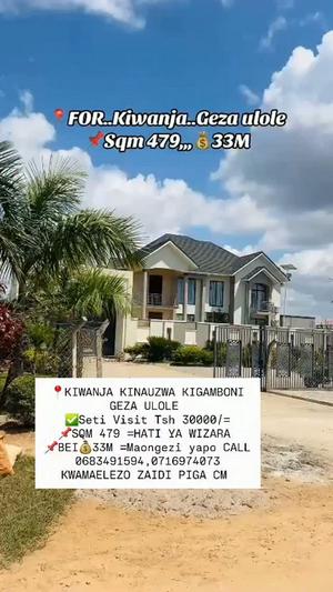 Kiwanja kinauzwa Kigamboni Geza Ulole, Dar Es Salaam (479 sqm) Kiwanja kinauzwa Kigamboni Geza Ulole, Dar Es Salaam (479 sqm)