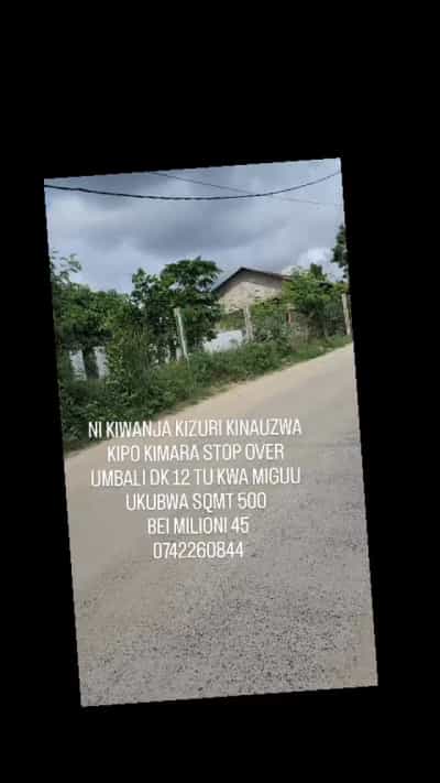 Kiwanja kinauzwa Kimara Stop Over, Dar Es Salaam (500 sqm)