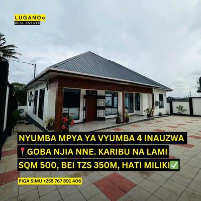 Nyumba ya vyumba vinne inauzwa Goba Njia Nne, Dar Es Salaam Nyumba ya vyumba vinne inauzwa Goba Njia Nne, Dar Es Salaam