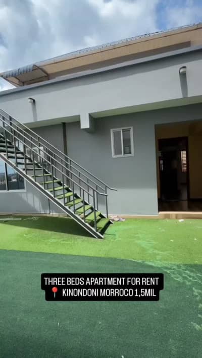 Nyumba ya vyumba vitatu inapangishwa Kinondoni, Dar Es Salaam