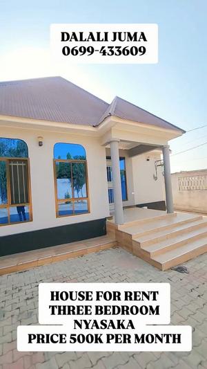 Nyumba ya vyumba vitatu inapangishwa Nyasaka, Mwanza