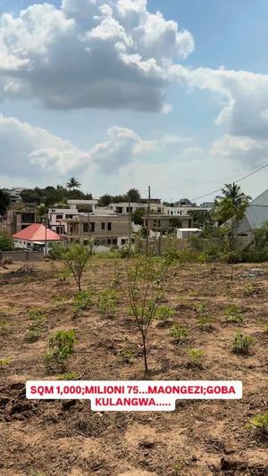 Plot for sale in Goba Kulangwa, Dar Es Salaam sqm 1000 Plot for sale in Goba Kulangwa, Dar Es Salaam sqm 1000
