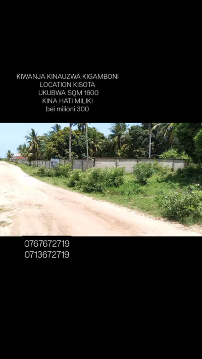 Plot for sale in Kigamboni, Dar Es Salaam Plot for sale in Kigamboni, Dar Es Salaam