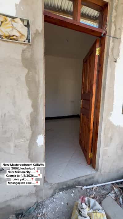 Nyumba ya chumba kimoja inapangishwa Mliman City, Dar Es Salaam