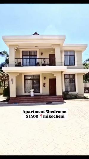 Apartment ya vyumba vitatu inapangishwa Mikocheni, Dar Es Salaam