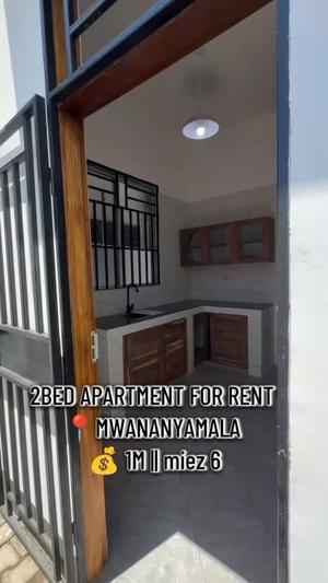 Apartment ya vyumba viwili inapangishwa Mwananyamala, Dar Es Salaam