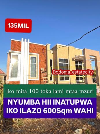 Nyumba ya vyumba vitatu inauzwa Ilazo, Dodoma (600 sqm) Nyumba ya vyumba vitatu inauzwa Ilazo, Dodoma (600 sqm)