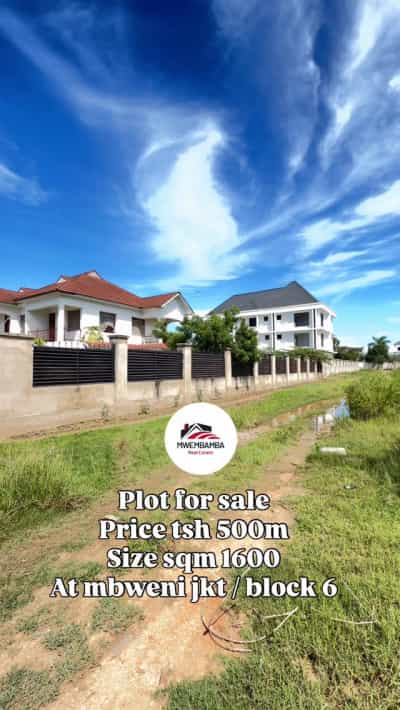 Kiwanja kinauzwa mbweni jkt, Dar Es Salaam sqm 1600 Kiwanja kinauzwa mbweni jkt, Dar Es Salaam sqm 1600