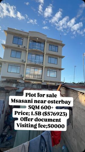 Residential Plot for Sale in Msasani, Dar Es Salaam (600 sqm) Residential Plot for Sale in Msasani, Dar Es Salaam (600 sqm)