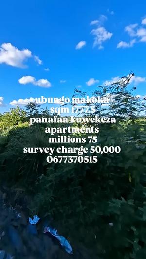 Kiwanja kinauzwa Ubungo Makoka, Dar Es Salaam (1777.5 sqm)